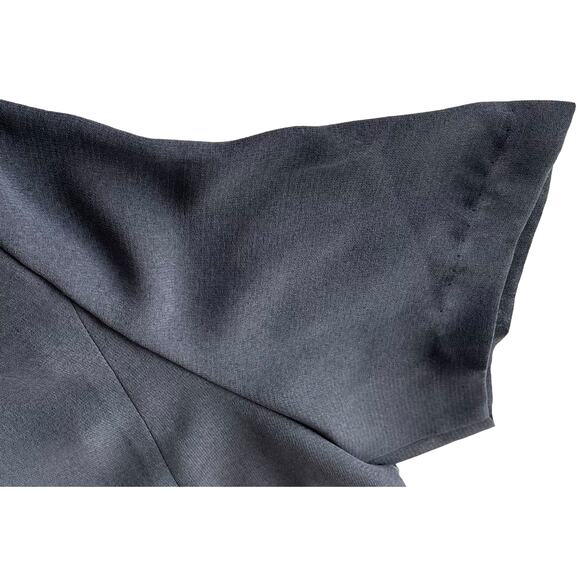 NALGAE FASHION SHORT SLEEVE JACKET TOP, WOMENS, L (99 TAG), DARK GREY, 2-BUTTON - Picture 5 of 7